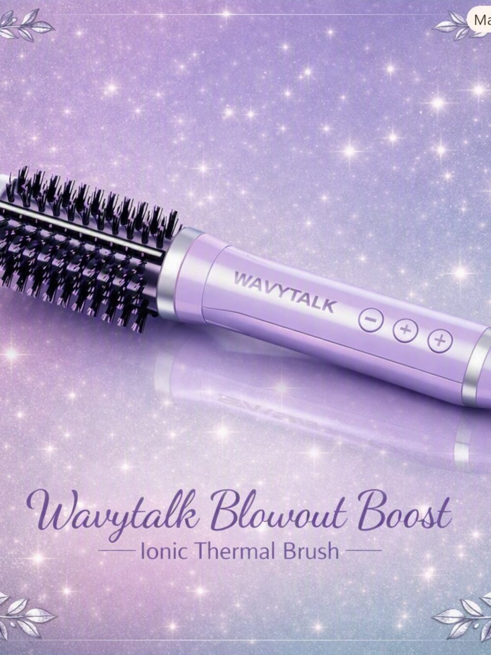 Wavytalk Blowout Boost Ionic Thermal Brush-Purple